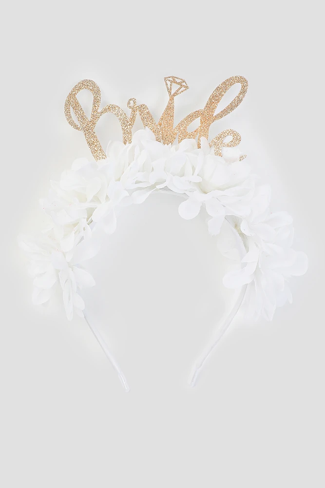 Ardene Bride Headband in White