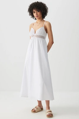 Ardene Smocked Bust Maxi Dress in | Size | Polyester/Cotton