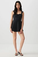 Ardene Mini Skater Dress with Integrated Shorts in | Size | Polyester/Spandex