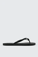 Ardene Braided Flip-Flops Sandals in | Size