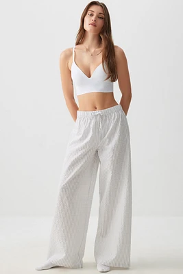 Ardene Flare PJ Pants in Light | Size | Polyester/Spandex/Cotton