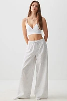 Ardene Flare PJ Pants in Light | Size | Polyester/Spandex/Cotton