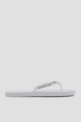 Ardene Embellished Flip-Flops Sandals in | Size