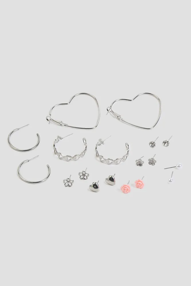 9-Pack of Assorted Stud Earrings