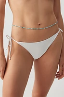 Ardene Beaded Belly Chain in Light Blue