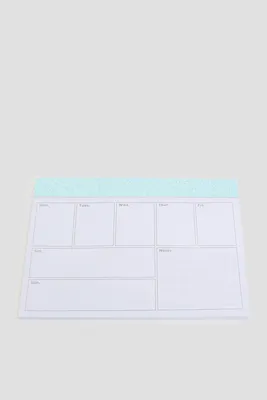 Ardene Weekly Planner Pad in Light Blue