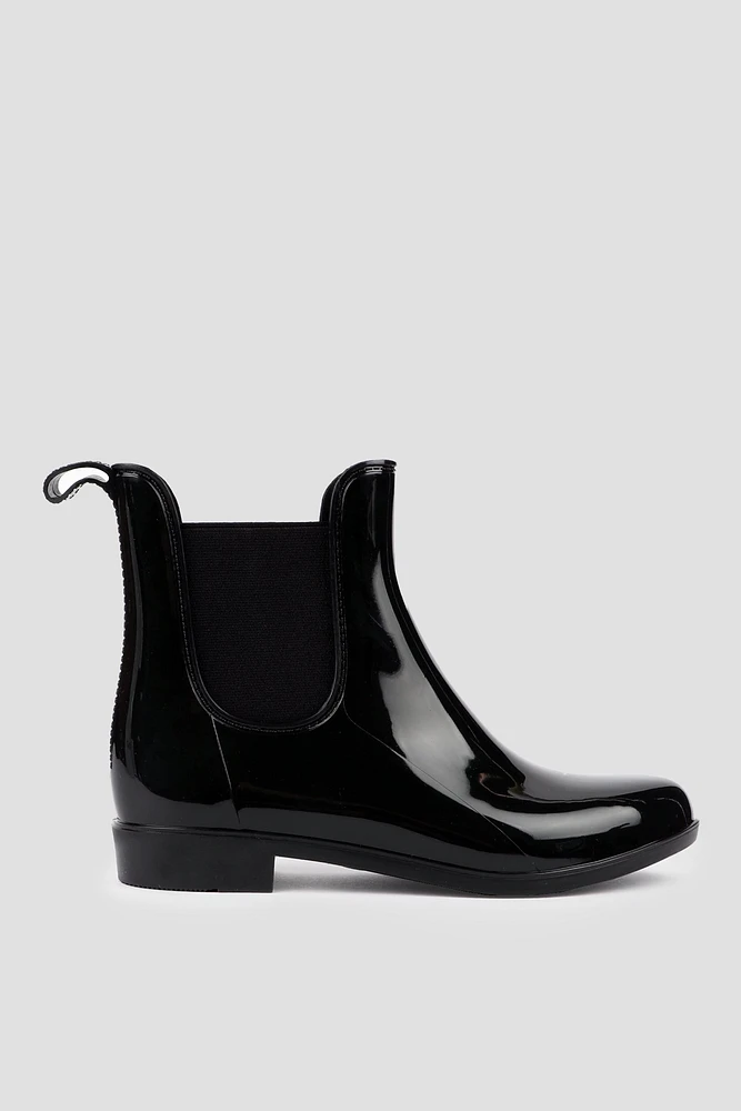 Ardene Chelsea Rain Boots in Black | Size