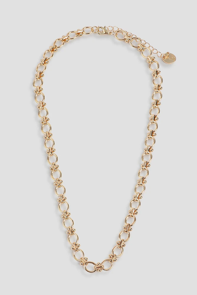 Ardene Chunky Chain Necklace in Gold