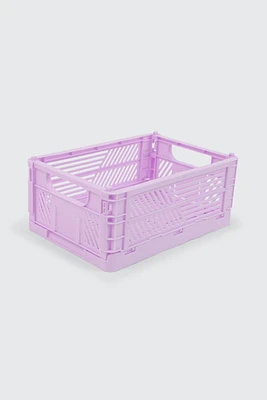 Ardene Folding Basket in Medium Purple