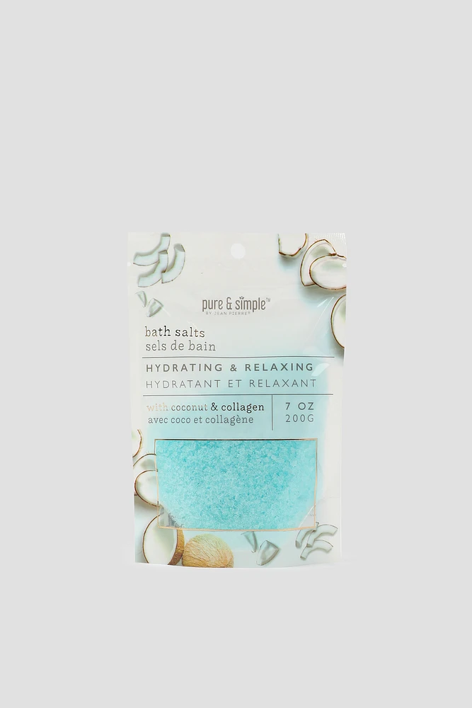 Ardene Coconut & Collagen Bath Salts in Light Blue