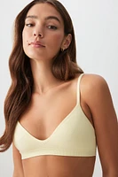 Ardene Seamless Triangle Bralette in Light | Size | Nylon/Elastane