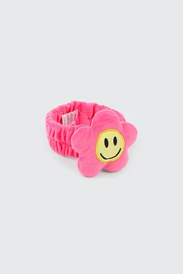 Ardene Kids Happy Face Spa Headband in Pink | Polyester