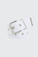 Ardene Canvas Eyelet Belt in | Size | Polyester
