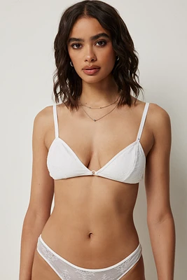 Ardene Lace Triangle Bralette in | Size | Nylon/Elastane