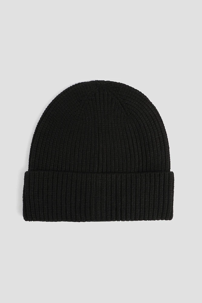 Ardene Solid Ribbed Beanie in | Polyester/Elastane