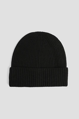 Ardene Solid Ribbed Beanie in | Polyester/Elastane