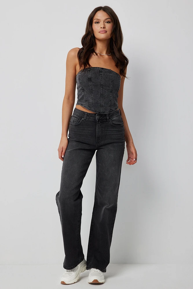 Ardene High Rise '90s Jeans in | Size | Spandex/Cotton