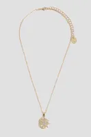 Ardene Celestial Necklace in Gold