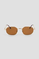 Ardene Geometric Sunglasses in Gold