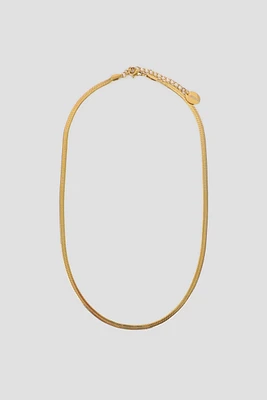 Ardene Stainless Steel Herringbone Chain in Gold