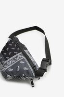 Sac banane double fermeture cachemire