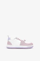 Ardene Laced Court Sneakers in Light Pink | Size | Faux Leather