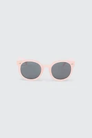 Ardene Kids Round Sunglasses in Light Pink