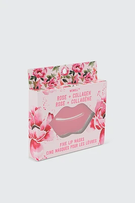 Ardene 5-Pack Rose & Collagen Lip Masks in Light Pink