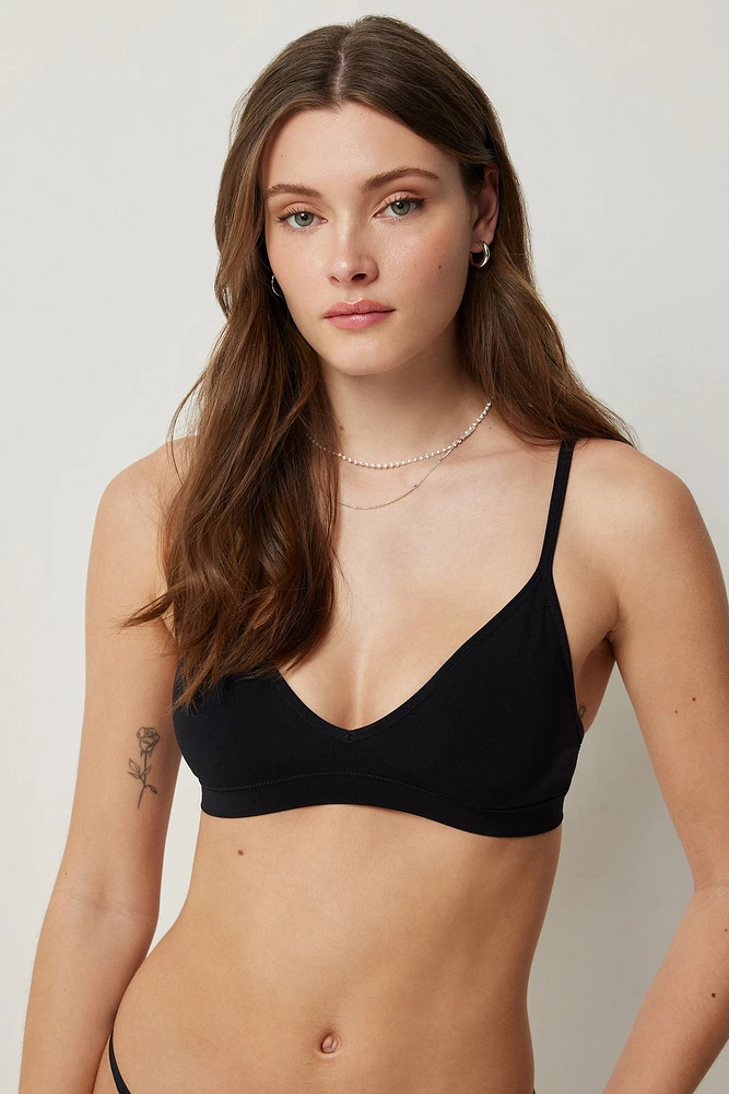 Ardene Seamless Triangle Bralette in | Size | Nylon/Elastane | Microfiber