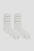 Ardene Slouchy Boot Socks in Light | Polyester/Spandex