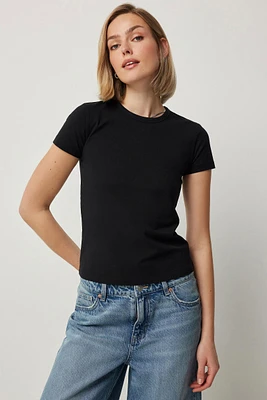 Ardene Effortless Everyday T-Shirt in | Size | Cotton/Elastane | Eco-Conscious