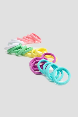 Ardene Kids 24-Pack Rainbow Hair Ties