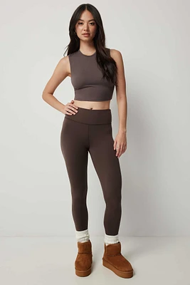 Ardene Super Soft Wide Waistband Leggings in | Size | Polyester/Spandex | Eco-Conscious