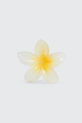 Ardene Hibiscus Hair Claw in White