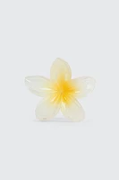 Ardene Hibiscus Hair Claw in White