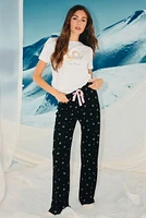 Ardene Flared PJ Pants in | Size | Polyester/Elastane | Eco-Conscious