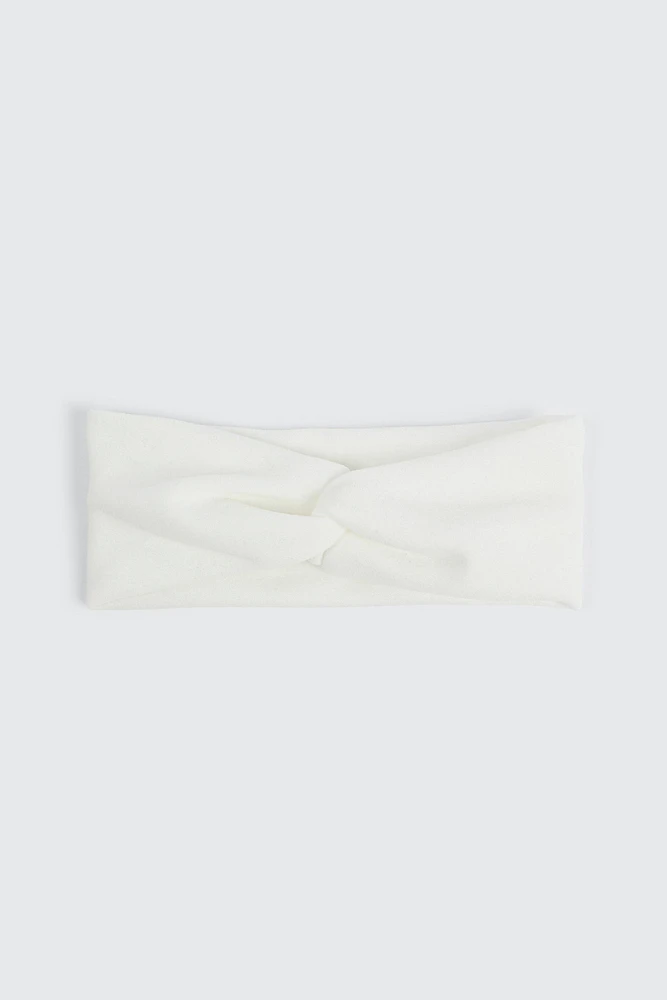 Ardene Super Soft Twist Headwrap in White | Polyester