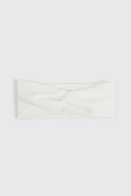 Ardene Super Soft Twist Headwrap in White | Polyester