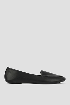 Ardene Faux Leather Loafers in Black | Size