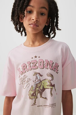 Ardene Kids Oversized Graphic T-Shirt in | Size | 100% Cotton