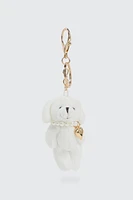 Ardene Plushie Animal Charm in White