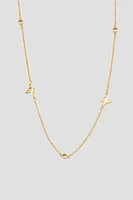 Ardene 14K Gold Plated Mini Butterfly Necklace