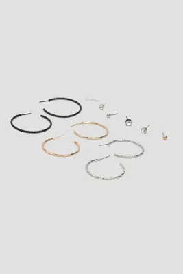 Ardene -Pack Hoop & Stud Earrings | Stainless Steel