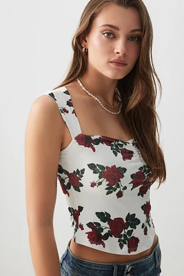 Ardene Tie Back Sweetheart Top in | Size | Polyester/Elastane