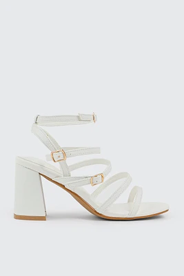 Ardene High Heel Strappy Sandals in | Size | Faux Leather | Eco-Conscious