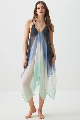 Ardene Cover Up Dress in Blue | Polyester