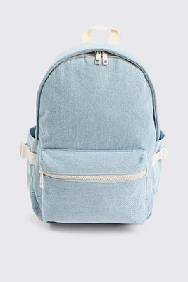 Ardene Kids Backpack with Side Pockets in Light Blue | Nylon