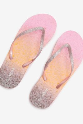 Flip-flops à imprimé de mandala