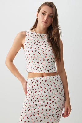 Ardene Ultra Crop Open Back Tank in | Size | Polyester/Elastane