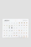 Ardene 30 Pairs of Silver Tone Stud Earrings | Stainless Steel